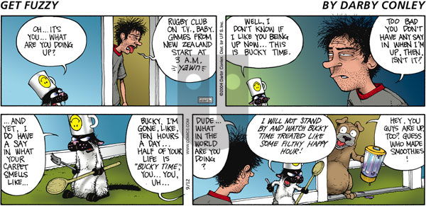 Get Fuzzy on Saturday January 1, 2005 Comic Strip