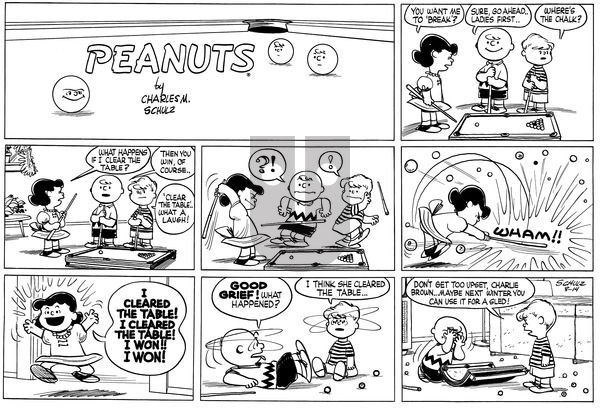 Peanuts on Sunday August 14, 1955 Comic Strip