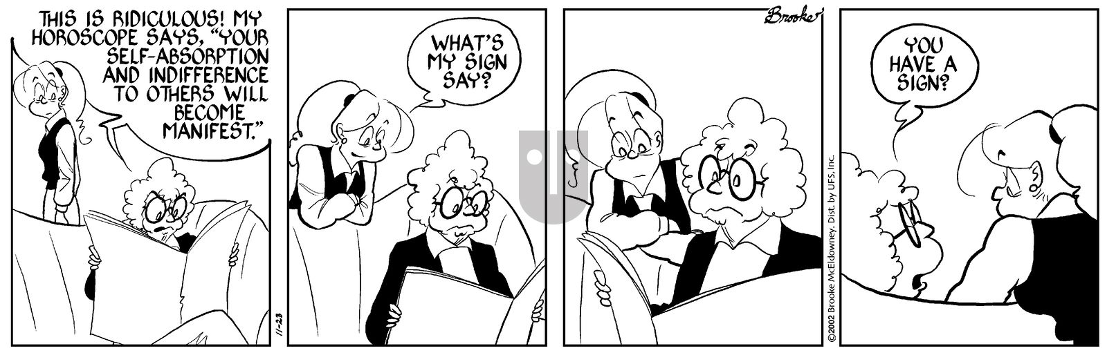 9 Chickweed Lane - Saturday November 23, 2002 Comic Strip