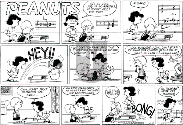 Peanuts - Sunday November 14, 1954 Comic Strip