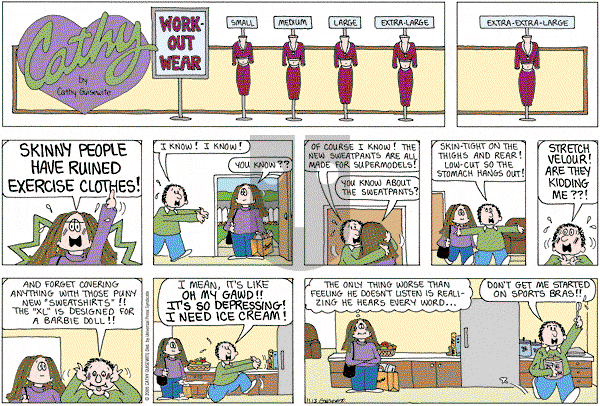 Cathy Classics - Sunday November 13, 2005 Comic Strip