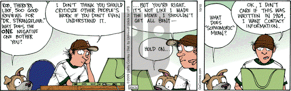 Get Fuzzy on Wednesday October 10, 2012 Comic Strip