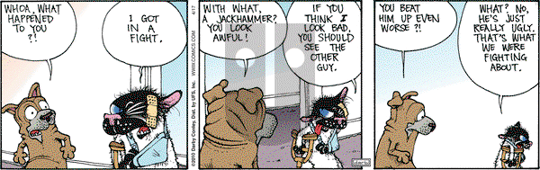 Get Fuzzy on Saturday April 17, 2010 Comic Strip