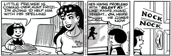 Nancy - Wednesday June 18, 2003 Comic Strip