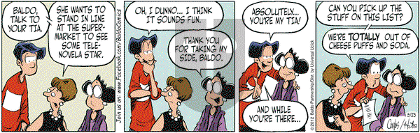 Baldo on Wednesday May 23, 2012 Comic Strip
