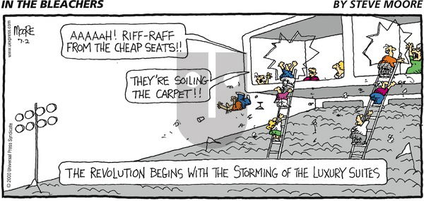 In the Bleachers on Sunday July 2, 2000 Comic Strip