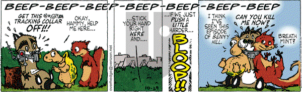 Over the Hedge on Thursday October 29, 2009 Comic Strip