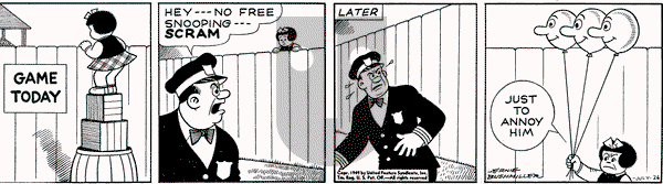 Nancy on Tuesday July 26, 1949 Comic Strip