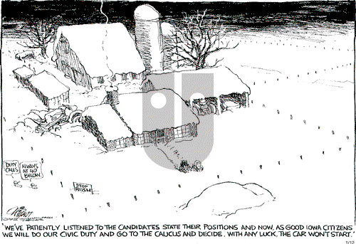 Pat Oliphant on Monday January 12, 2004 Comic Strip