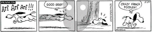 Peanuts on Saturday May 24, 1958 Comic Strip