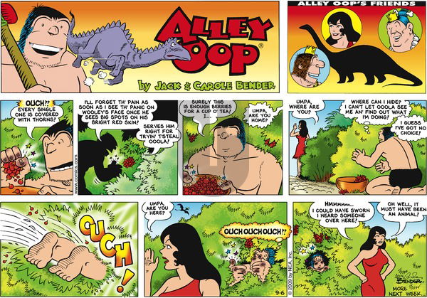Alley Oop on Sunday September 6, 2009 Comic Strip