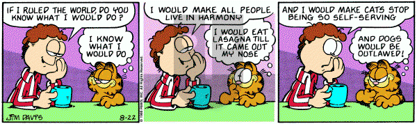 Garfield on Monday August 22, 1988 Comic Strip