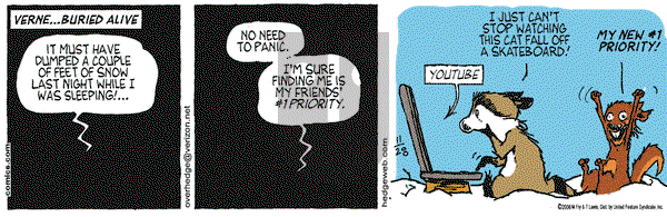 Over the Hedge on Tuesday November 28, 2006 Comic Strip