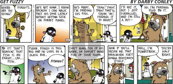 Get Fuzzy on Sunday September 18, 2016 Comic Strip