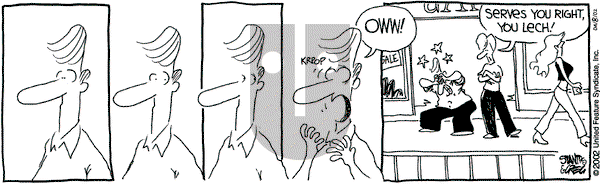 The Buckets on Monday April 8, 2002 Comic Strip