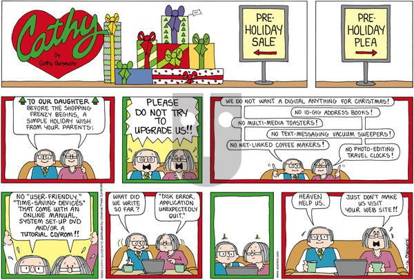 Cathy Classics on Sunday November 16, 2003 Comic Strip