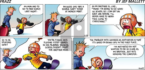 Frazz on Sunday December 23, 2012 Comic Strip
