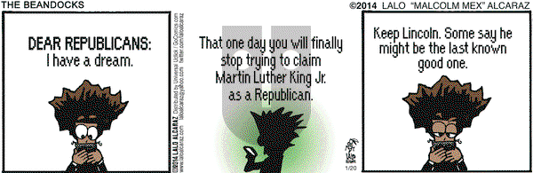 La Cucaracha on Monday January 20, 2014 Comic Strip
