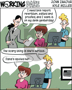 Working Daze on Thursday September 11, 2003 Comic Strip