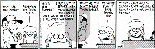 FoxTrot on Monday July 5, 1993 Comic Strip
