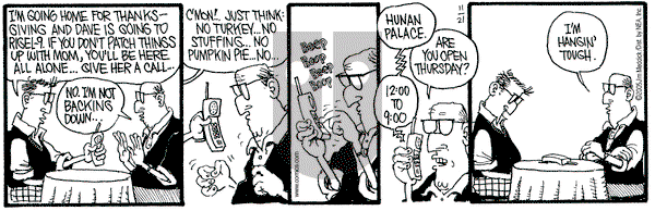 Monty on Monday November 21, 2005 Comic Strip