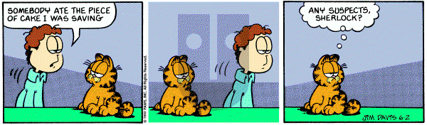 Garfield on Tuesday June 2, 1992 Comic Strip