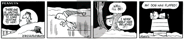 Peanuts on Friday January 29, 1965 Comic Strip