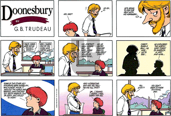 Doonesbury on Sunday November 22, 1992 Comic Strip