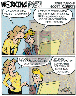 Working Daze on Friday November 14, 2008 Comic Strip