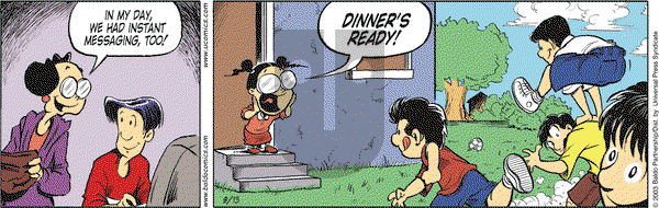 Baldo on Saturday September 13, 2003 Comic Strip