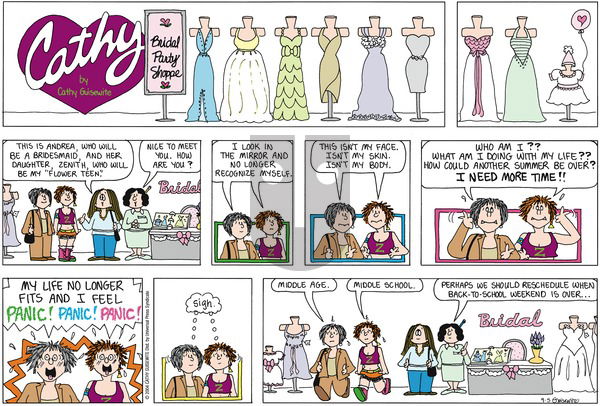 Cathy Classics on Sunday September 5, 2004 Comic Strip