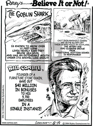 Ripley's Believe It or Not on Thursday August 19, 2004 Comic Strip