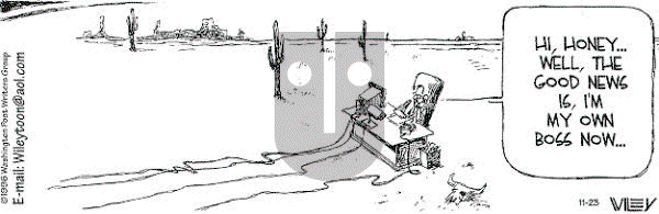 Non Sequitur on Saturday November 23, 1996 Comic Strip