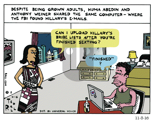 Ted Rall on Thursday November 3, 2016 Comic Strip
