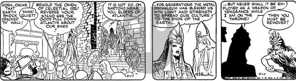 Alley Oop on Wednesday April 17, 1946 Comic Strip