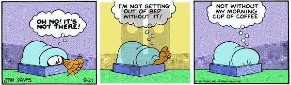 Garfield on Monday September 27, 1982 Comic Strip