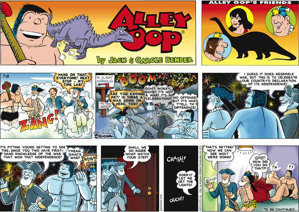 Alley Oop on Sunday July 8, 2018 Comic Strip