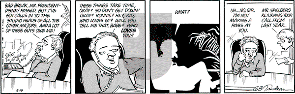 Doonesbury on Friday May 19, 1989 Comic Strip