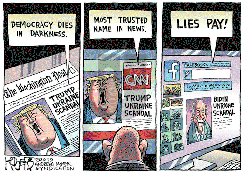 Rob Rogers on Wednesday October 23, 2019 Comic Strip