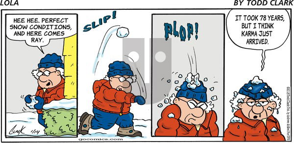 Lola on Sunday January 14, 2018 Comic Strip