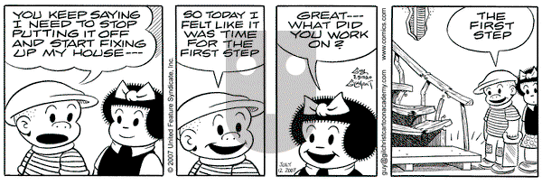 Nancy on Thursday July 12, 2007 Comic Strip