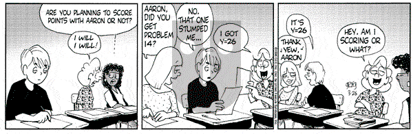 Luann on Tuesday March 26, 1996 Comic Strip