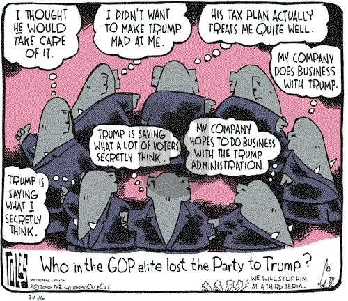 Tom Toles on Tuesday March 1, 2016 Comic Strip
