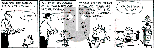 Calvin and Hobbes - Saturday May 20, 1995 Comic Strip