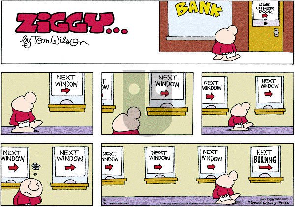 Ziggy - Sunday September 16, 2001 Comic Strip