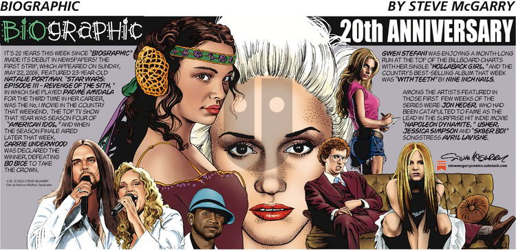 Biographic on Sunday May 18, 2025 Comic Strip