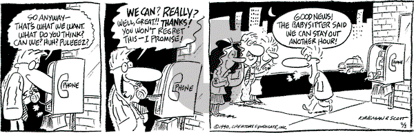 Baby Blues on Saturday February 3, 1990 Comic Strip