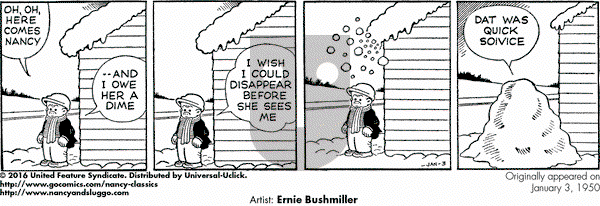 Nancy Classics on Tuesday January 3, 2017 Comic Strip