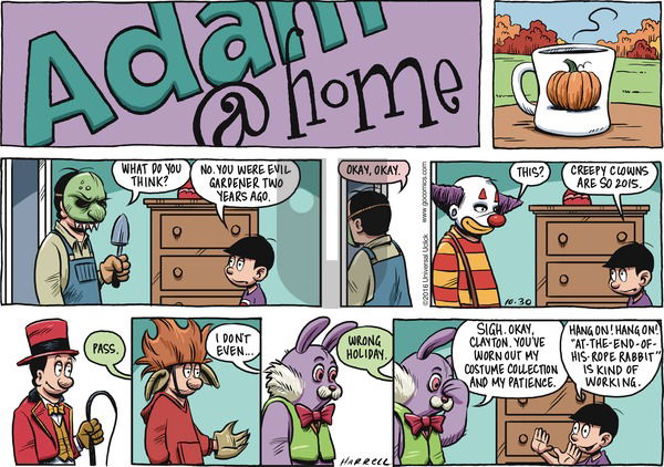 Adam@Home on Sunday October 30, 2016 Comic Strip