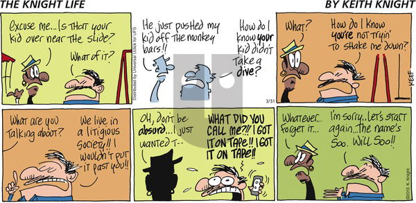 The Knight Life on Sunday March 31, 2013 Comic Strip